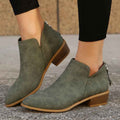Agnes — Women's Low-Heel Pointed Booties