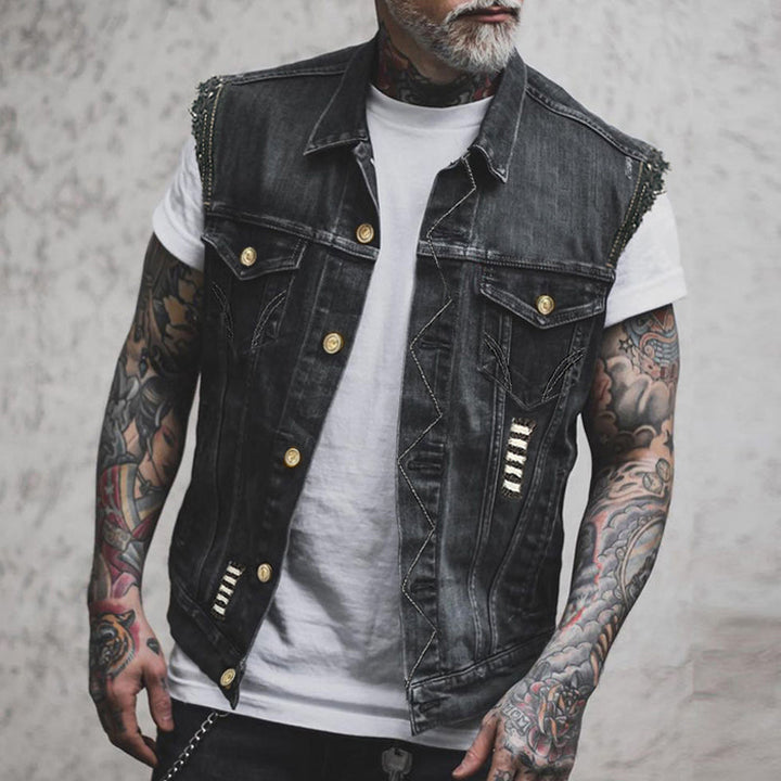 Jeb — Casual Denim Vest