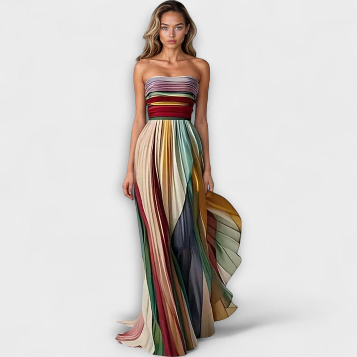 Ottilie — Pleated Strapless Dress