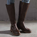 Beatrice Rose — Women's Low-Heel Riding Boots