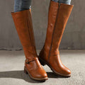 Beatrice Rose — Women's Low-Heel Riding Boots