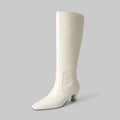 Petra — Women's Knee-High Leather Block-Heel Boots