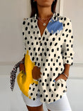 Daisy — Button-Front Floral Blouse