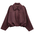 Beatriz — Women's Oversized Zip-Front Bomber