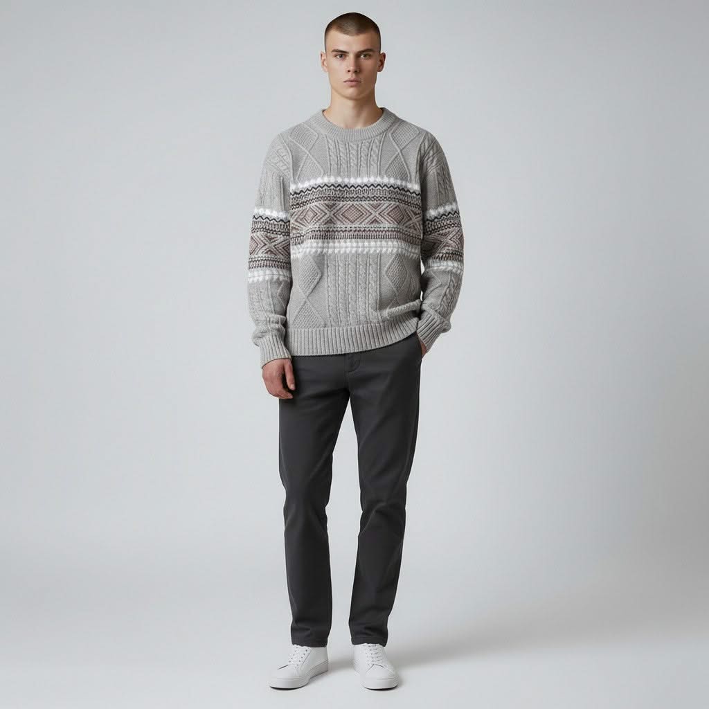 Jonah — Nordic Cable-Knit Sweater