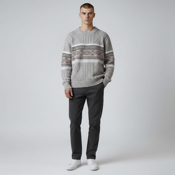 Jonah — Nordic Cable-Knit Sweater