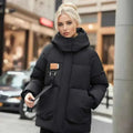 Solene — Women's Funnel-Neck Padded Coat