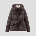 Bettine — Women's Belted Hooded Puffer Coat