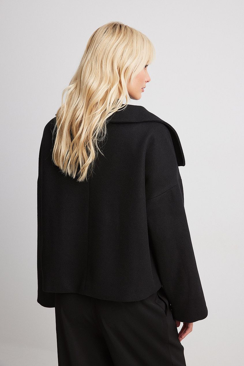 Edwina — Women’s Cropped Shawl-Lapel Coat