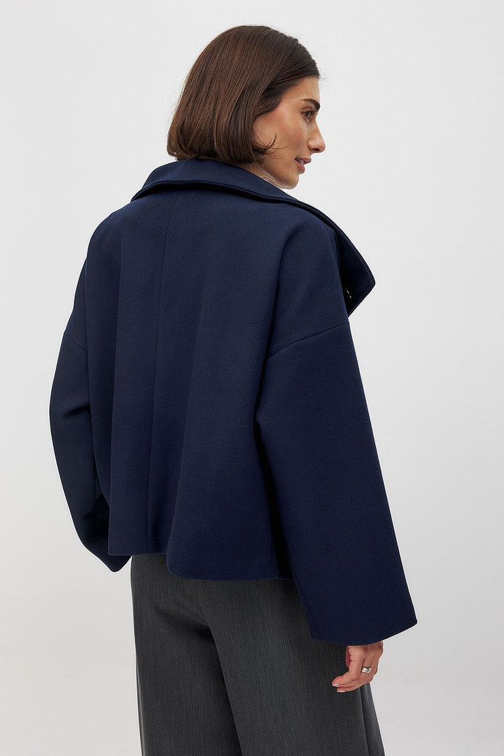 Edwina — Women’s Cropped Shawl-Lapel Coat