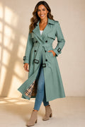 Fritha — Women’s Double-Breasted Belted Long Trench