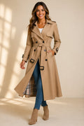 Fritha — Women’s Double-Breasted Belted Long Trench