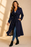 Fritha — Women’s Double-Breasted Belted Long Trench