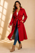 Fritha — Women’s Double-Breasted Belted Long Trench