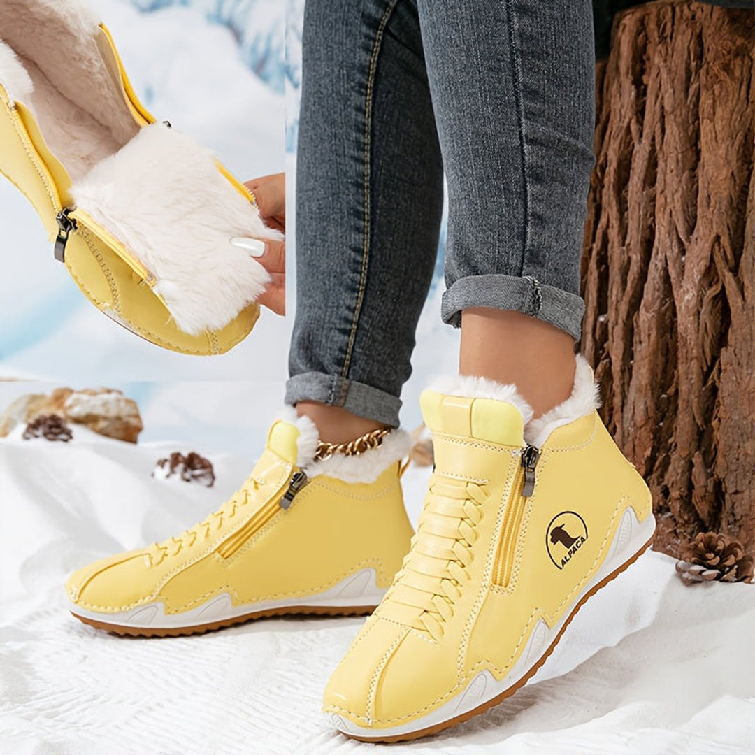 Willow — Women’s Faux-Fur Lined Wide-Fit Zip Winter Ankle Boots