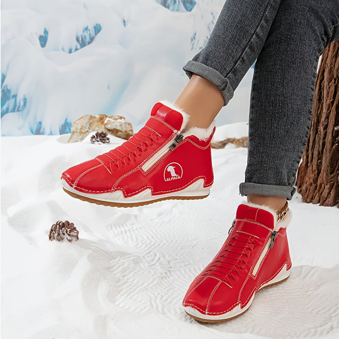 Willow — Women’s Faux-Fur Lined Wide-Fit Zip Winter Ankle Boots