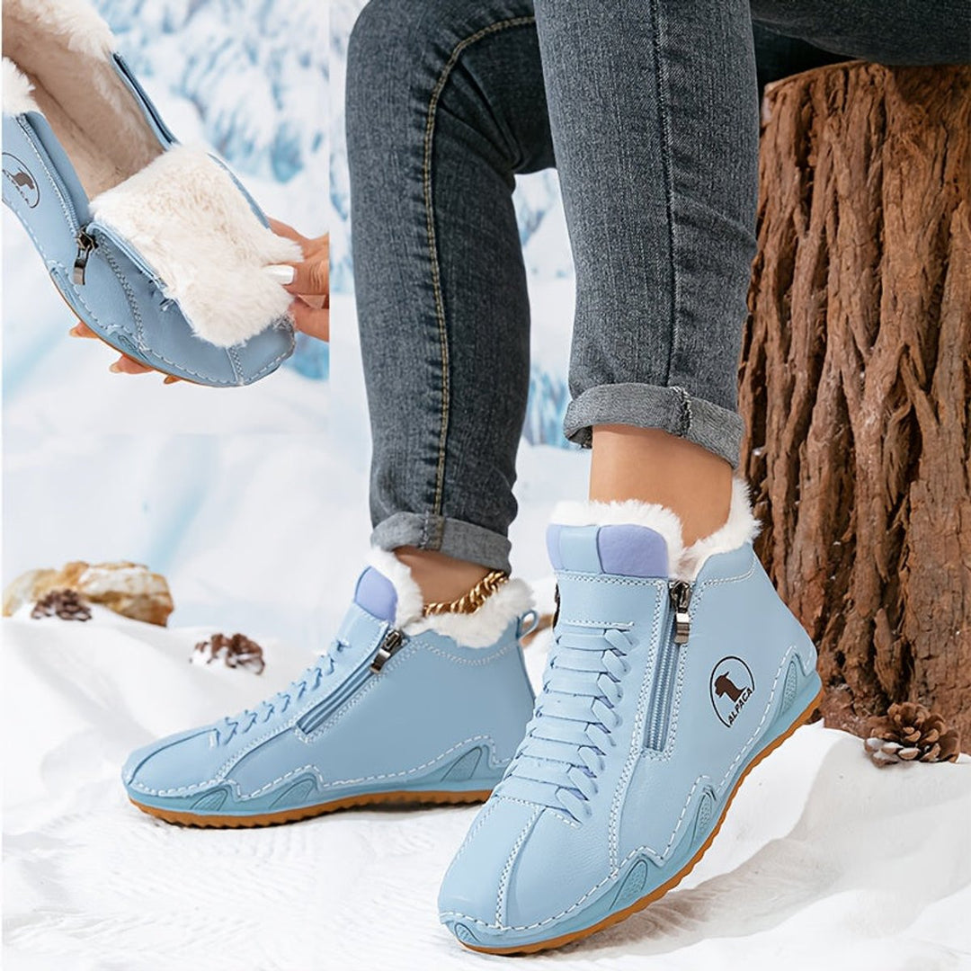 Willow — Women’s Faux-Fur Lined Wide-Fit Zip Winter Ankle Boots