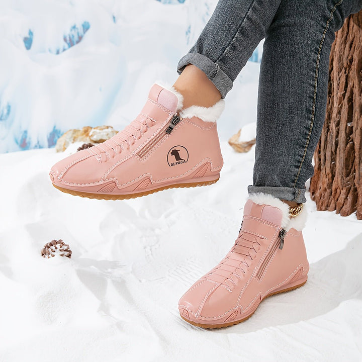 Willow — Women’s Faux-Fur Lined Wide-Fit Zip Winter Ankle Boots