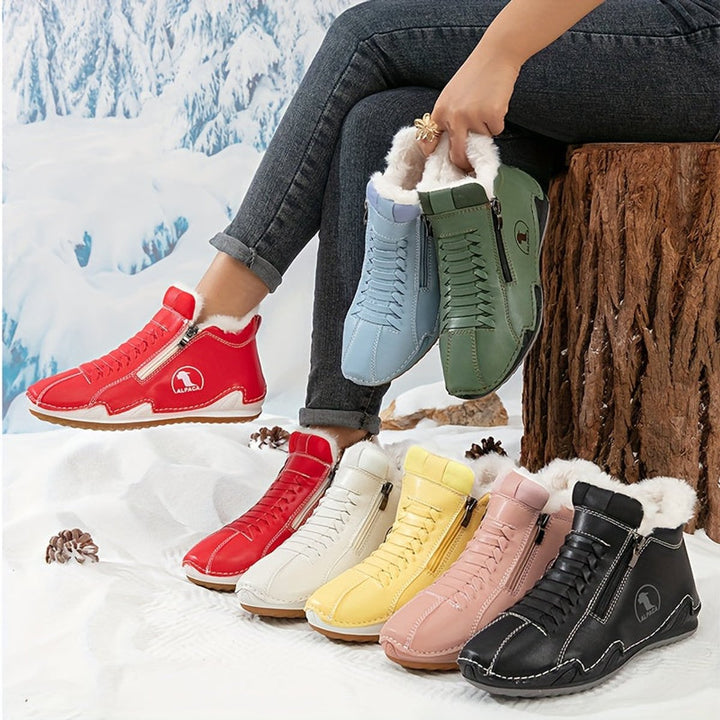 Willow — Women’s Faux-Fur Lined Wide-Fit Zip Winter Ankle Boots