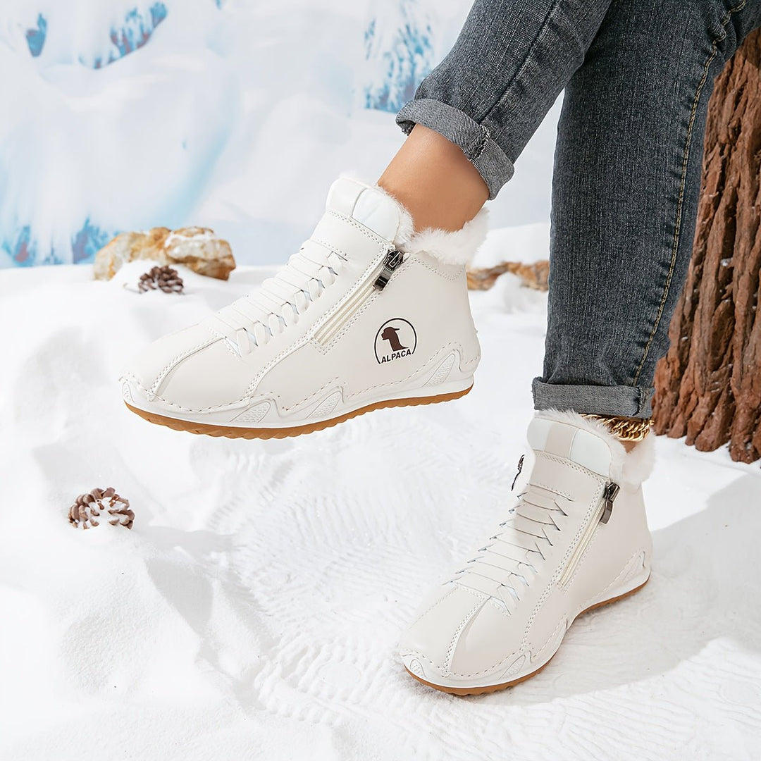 Willow — Women’s Faux-Fur Lined Wide-Fit Zip Winter Ankle Boots
