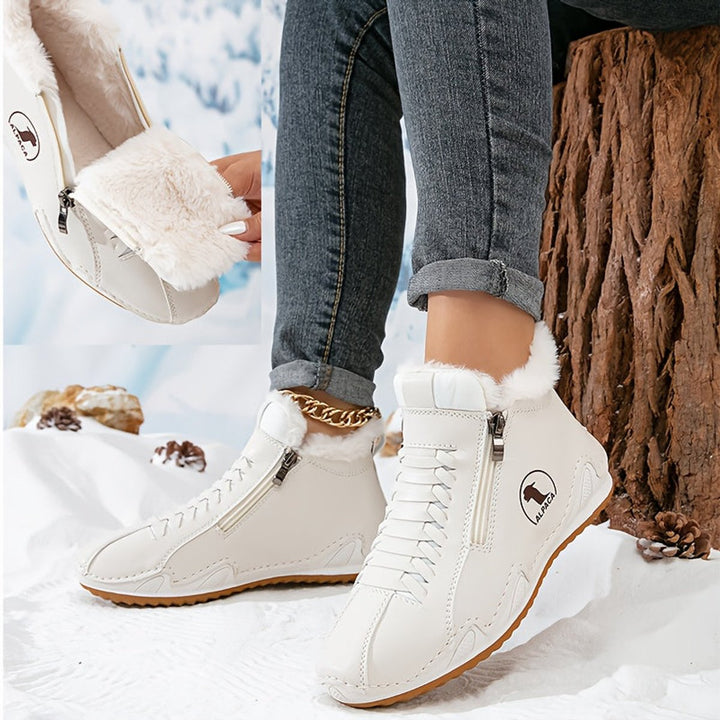 Willow — Women’s Faux-Fur Lined Wide-Fit Zip Winter Ankle Boots