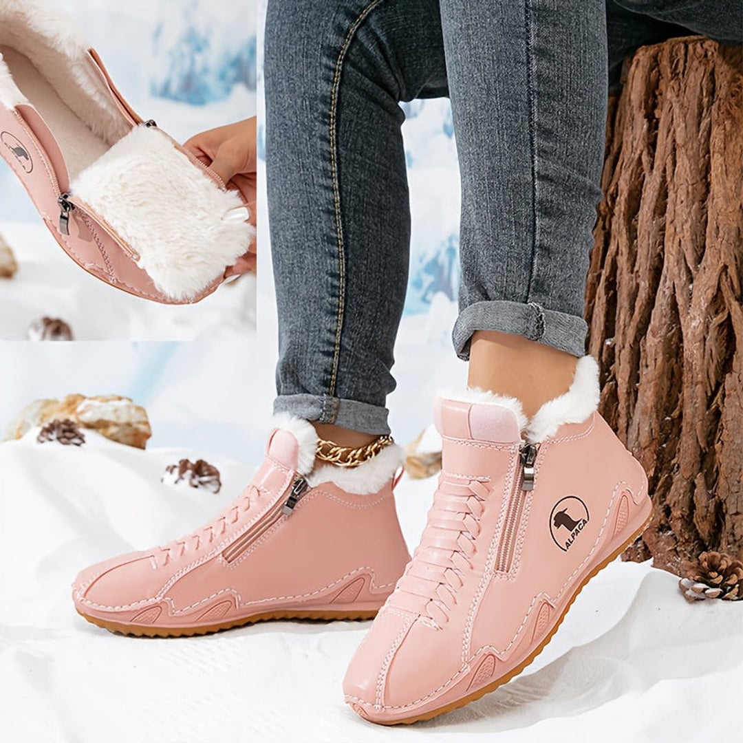 Willow — Women’s Faux-Fur Lined Wide-Fit Zip Winter Ankle Boots