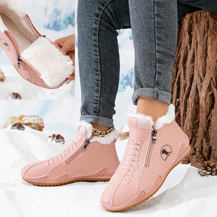 Willow — Women’s Faux-Fur Lined Wide-Fit Zip Winter Ankle Boots