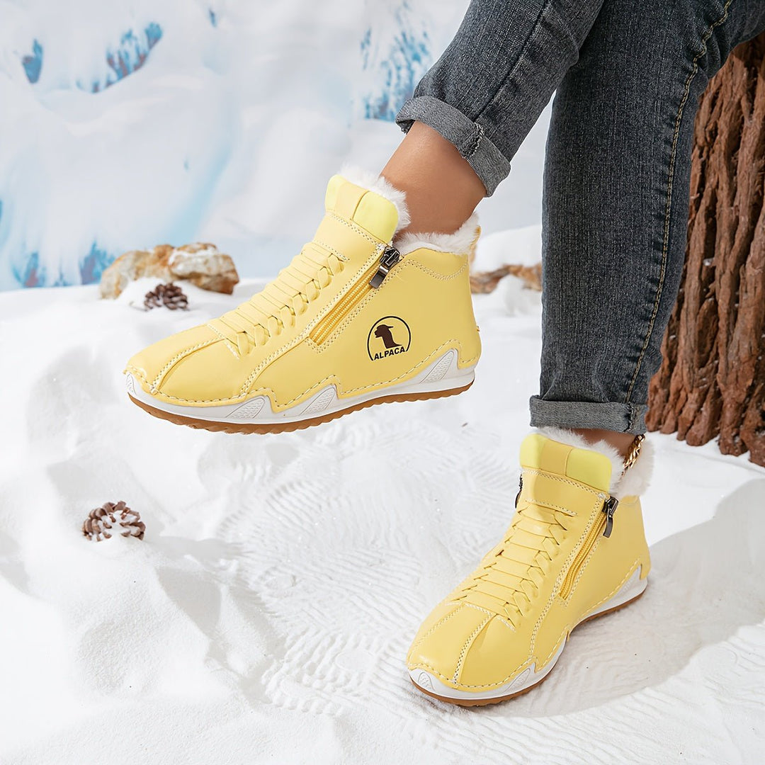 Willow — Women’s Faux-Fur Lined Wide-Fit Zip Winter Ankle Boots