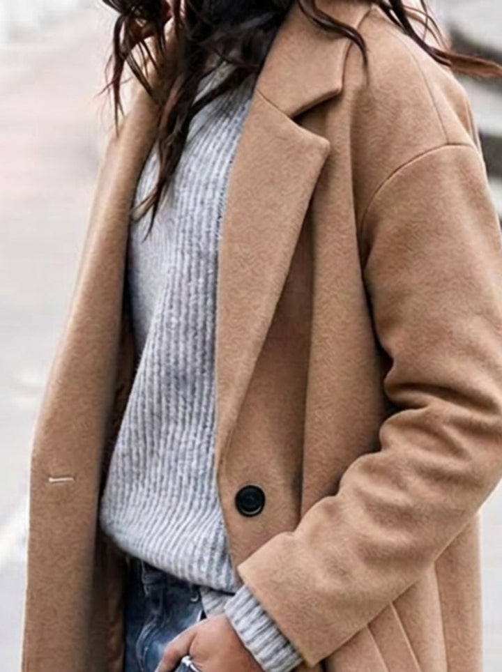 Kirsa — Women’s Oversized Wide-Lapel Long Coat