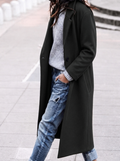 Kirsa — Women’s Oversized Wide-Lapel Long Coat