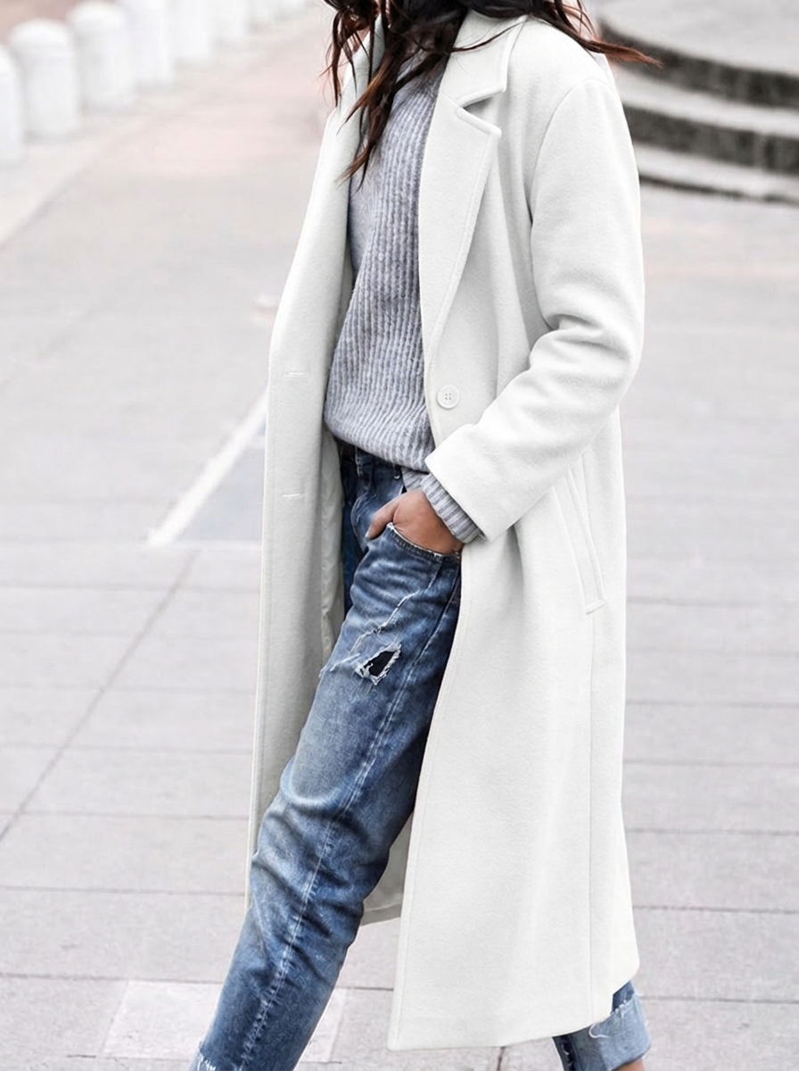 Kirsa — Women’s Oversized Wide-Lapel Long Coat