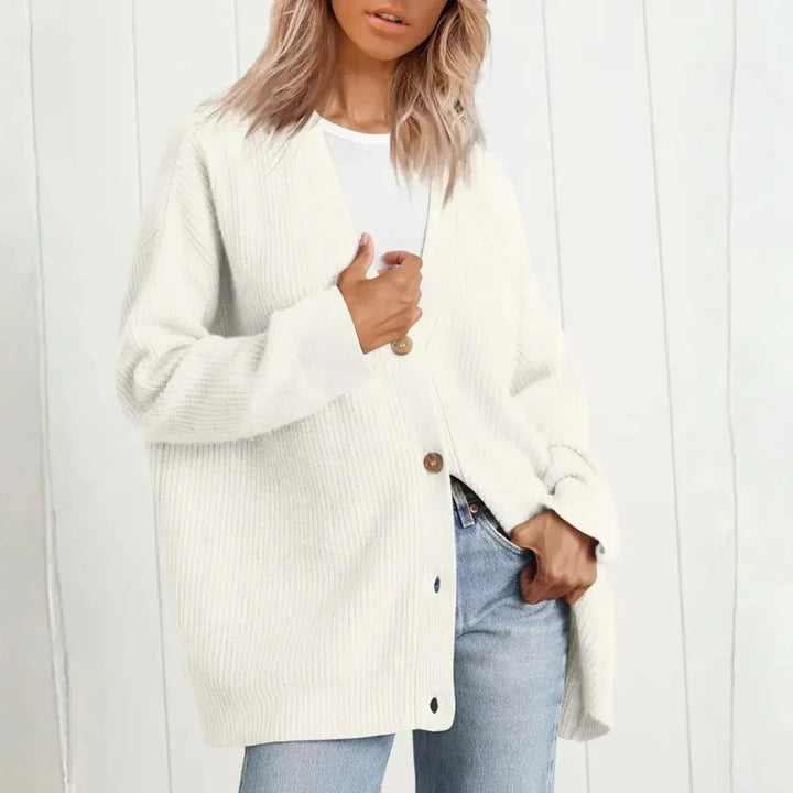 Odile — Women’s Oversized Ribbed Longline Cardigan