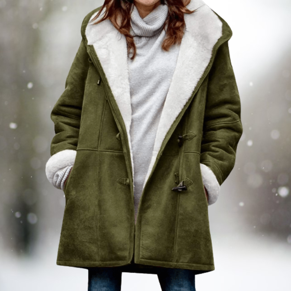 Gwendolen — Women’s Hooded Fleece-Lined Snow Coat