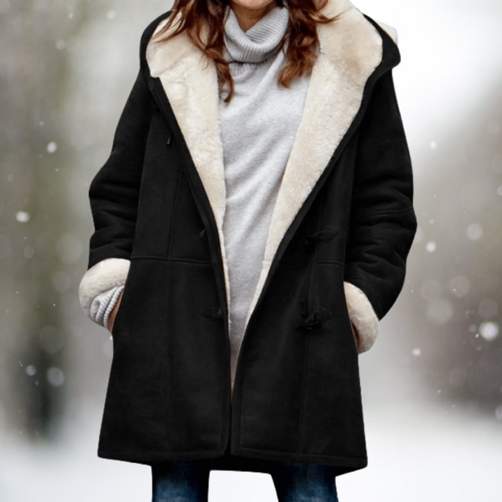 Gwendolen — Women’s Hooded Fleece-Lined Snow Coat