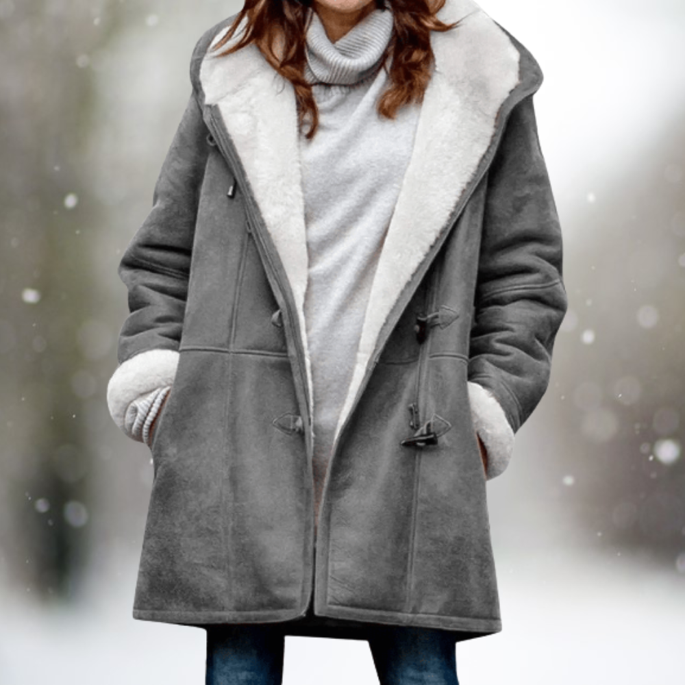 Gwendolen — Women’s Hooded Fleece-Lined Snow Coat