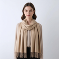 Tove Rose — Women's Tassel-Trim Winter Scarf