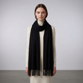 Tove Rose — Women's Tassel-Trim Winter Scarf