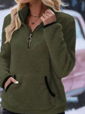 Britta — Women's Teddy Fleece Half-Zip Pullover
