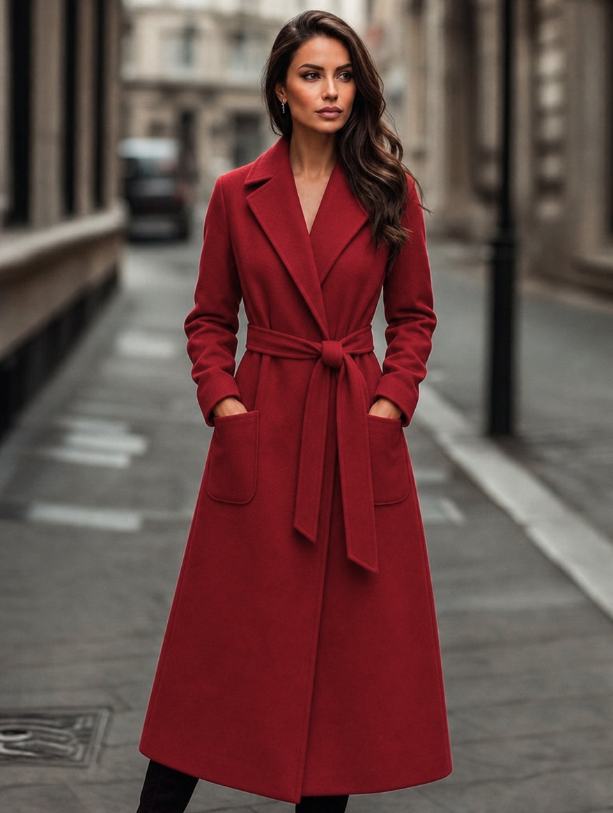 Quenby — Women’s Belted Full-Length Trench Coat