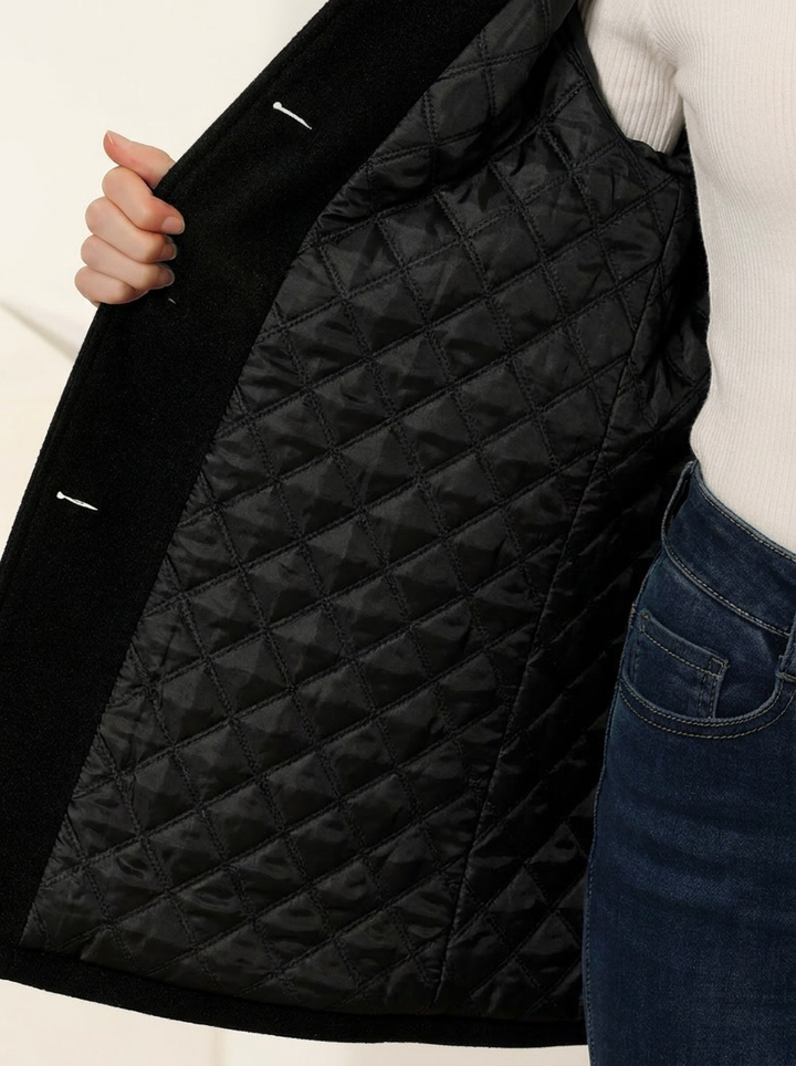Brontë — Women’s Stand-Collar Single-Breasted Long Coat