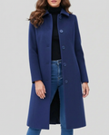 Brontë — Women’s Stand-Collar Single-Breasted Long Coat