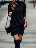 Sable — Women’s Wrap-Hem Long-Sleeve Mini Dress